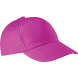 Casquette 5 panneaux en coton KP116 - Fuchsia de travers