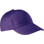 Casquette 5 panneaux en coton KP116 - Purple