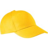 Casquette 5 panneaux en coton KP116 - Yellow de travers