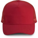 Casquette Trucker 5 panneaux KP137 - Red / Red