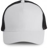 Casquette Trucker 5 panneaux KP137 - White / Black