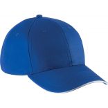 Casquette avec sandwich contrasté KP 153 - Royal Blue / White