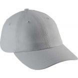 Casquette 6 panneaux profil bas KP154 - Light Grey