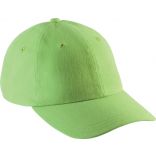 Casquette 6 panneaux profil bas KP154 - Lime