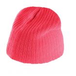 Bonnet tricot côtelé KP517 - Strawberry Pink