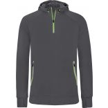 Sweat-shirt capuche 1/4 zip sport PA360 - Dark Grey