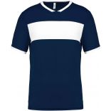 Maillot enfant polyester manches courtes PA4001 - Sporty Navy / White 