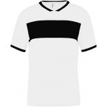 Maillot enfant polyester manches courtes PA4001 - White / Black