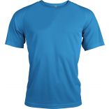 T-shirt homme manches courtes sport PA438 - Aqua Blue