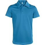 Polo enfant sport manches courtes PA484 - Aqua Blue