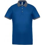 Polo homme piqué performance PA489 - Sporty Royal Blue / sporty grey