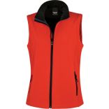 Bodywarmer Softshell Femme Printable R232F - Red / Black