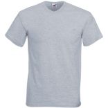 T-shirt homme col V Valueweight SC22V - Heather Grey