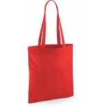 situation du Sac totebag coton à anses longues W101 - Bright Red - 42 x 38 cm