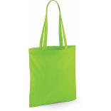 situation du Sac totebag coton à anses longues W101 - Lime Green - 42 x 38 cm