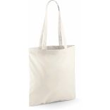 situation du Sac totebag coton à anses longues W101 - Sand - 42 x 38 cm