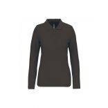 Polo manches longues femme WK277 - Dark Grey