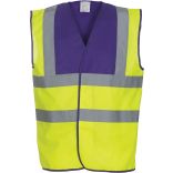 Gilet haute visibilité HVW100 - Purple / Hi Vis Yellow