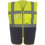 Gilet multifonction haute visibilité HVW801 - Hi Vis Yellow / Navy