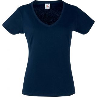 T-shirt femme col V Valueweight SC61398 - Deep Navy